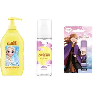 Zwitsal - Disney Frozen - Pakket - Shampoo / Body Mist / Lipbalm Anna