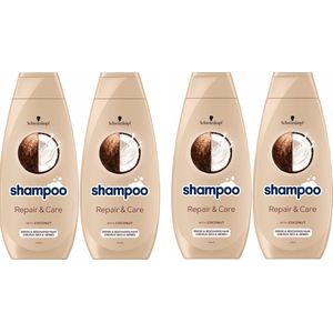 Schwarzkopf Shampoo - Repair & Care - 4 x 400 ml