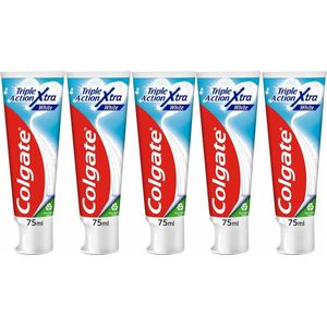 Colgate Tandpasta Triple Action Whitening - 5 x 75 ml