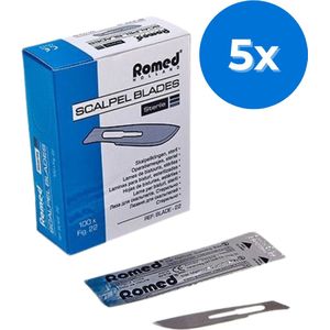 Romed scalpelmesjes nr. 20 steriel - Set van 5 doosjes Romed