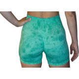 Fittasstic Sportswear Tie Dye Shorts - Groen - Korte Broek - Polyester
