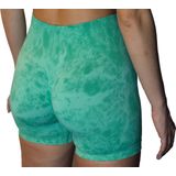 Fittasstic Sportswear Tie Dye Shorts - Groen - Korte Broek - Polyester