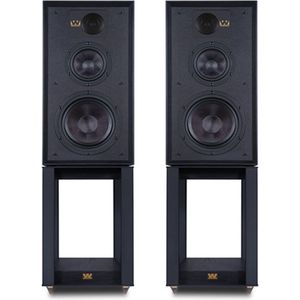 Wharfedale Linton speaker + Stands - Voordeelbundel - Zwart (Volledige set - 2x Linton Speaker - 2x