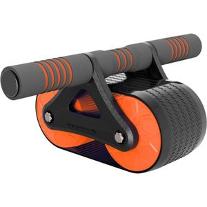 Automatische Rebound Abdominale Kan Worden Gebruikt Als Fitness Buikspier Training Apparatuur En Thuis Buikspieren, Roller Buik Buikspier Wielen Oranje Anti Slip Inclusief Knie mat