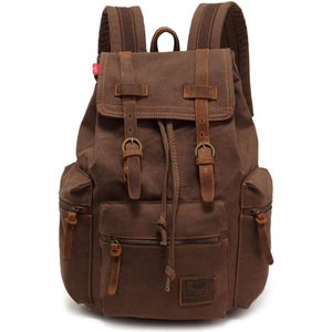 Canvas Backpack Unisex Vintage Casual Backpack Laptop Daypacks MacBook Bag School Bag Student Satchel Hiking Camping Bag, school backpack
