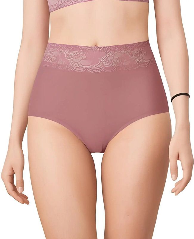 J&C - Tailleslip - Zwart - Katoen/Polyamide - Met Kant