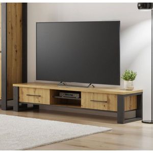 tv-meubel eden - Tv kast Eiken Antraciet - zetelsenbedden