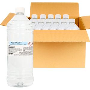 Alcohol 80 procent 1 liter (alcosept) - Doos van 12 flessen Doos van 12 flessen Degros