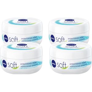 Nivea Crème Soft - Hydraterende Crème - 4 x 200 ml
