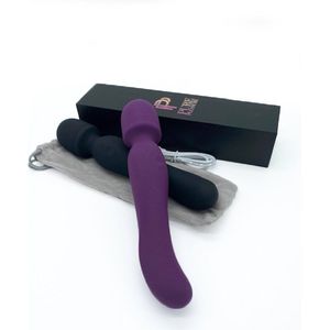 PP Pure Pleasure Luxe Wandvibrator Double Fun Paars - Vibrator - clitoris en g-spotstimulator- Oplaadbaar