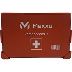 Mexxo verbandkoffer B - EHBO koffer met wandhouder - Voor thuis, voertuigen of kleine bedrijven - Internationaal goedgekeurd