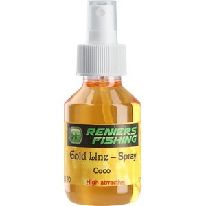 Reniers Fishing Gold Line Spray  (Fruity Taste 120ml) Smaak : Coco