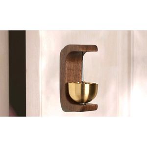 Entree Draadloze Deurbel Winkeliers Bel Windgong Houten Bells Voor Opening Deur Alert Home Kleine Bel Housewarming Gift