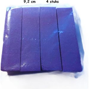 Buffer blok - 4 stuks- Buffer paars - Buffer voor acryl nagels - Buffer gelnagels - Nagelvijl