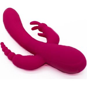 PP Pure Pleasure 3 Head Tarzan Roze - Vibrator - Clitorisstimulator - G-spotstimulator - Oplaadbaar