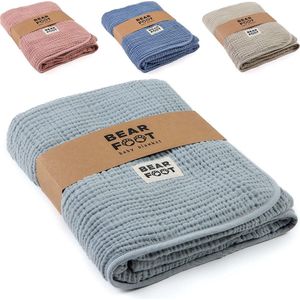 Babydeken, mousseline fleecedeken (katoen, fleece), wollige zachte knuffeldeken, baby/pasgeborenen/kindercadeau voor jongens en meisjes voor de geboorte
