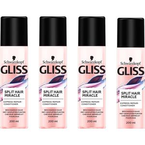 Gliss Split End Miracle - Anti-Klit Spray - 4 x 200 ml