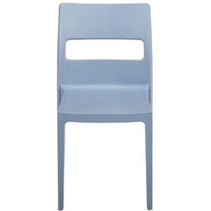 Designstoel, terrasstoel, campingstoel SAI in lichtblauw van het Italiaanse S•CAB. Verpakt per 6 stuks en 5 jaar garantie!