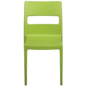 Designstoel, terrasstoel, campingstoel SAI in lichtgroen van het Italiaanse S•CAB. Verpakt per 6 stuks en 5 jaar garantie!
