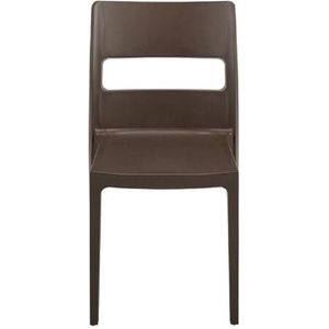 Designstoel, terrasstoel, campingstoel SAI in bruin van het Italiaanse S•CAB. Verpakt per 6 stuks en 5 jaar garantie!