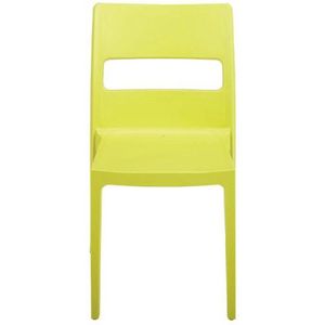 Designstoel, terrasstoel, campingstoel SAI in geel van het Italiaanse S•CAB. Verpakt per 6 stuks en 5 jaar garantie!