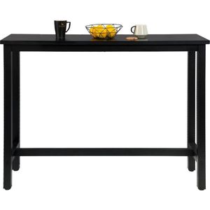 Bartafel - Hoge Tafel - Voor Keuken & Bar - Bartafels - Tafels - Tafelblad & Metalen Frame - 140x40x100cm - Zwart