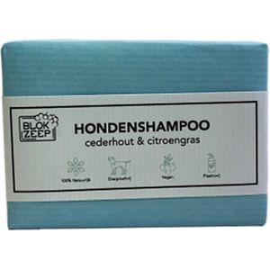 Blokzeep Hondenshampoo - Zeep - Natuurlijk - Plasticvrij - Cederhout & Citroengras