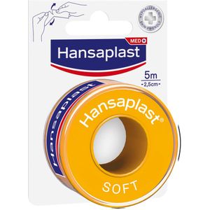 2x Hansaplast Hechtpleister Soft 5 m x 2,5 cm