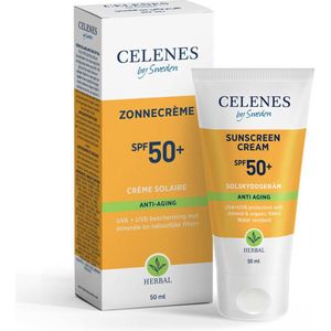 2x Celenes Herbal Zonnebrandcreme SPF 50+ Anti Aging 50 ml