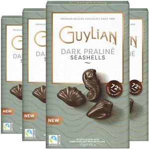 4x Guylian Chocolade Zeevruchten Dark Praline 112 gr