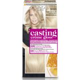 2x L'Oréal Casting Crème Gloss Semi-Permanente Haarkleuring 1010 White Chocolate - Extra Licht Asblond