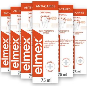 6x Elmex Tandpasta Anti-Cariës 75 ml