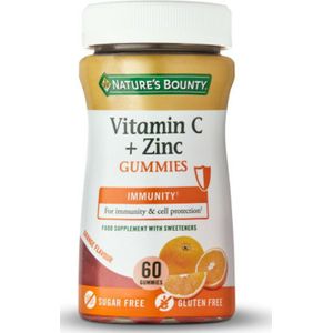 2x Nature's Bounty Vitamine C & Zink Gummies 60 stuks