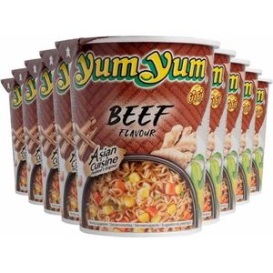 9x Yum Yum Noodles Soep Cup Rund 70 gr