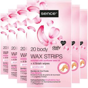 6x Sence Wax Strips voor het Lichaam 20 stuks