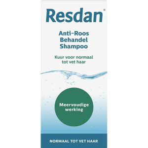 Resdan Anti-Roos Shampoo Normaal tot Vet Haar - 3 x 125 ml - Voordeelverpakking