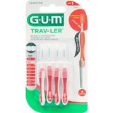 4x GUM Trav-Ler Ragers Rood 0.8mm 4 stuks