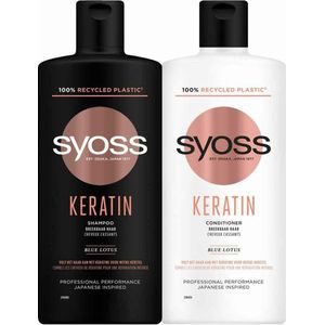 Syoss Keratin - Shampoo 1x 440 ml & Conditioner 1x 440 ml - Pakket