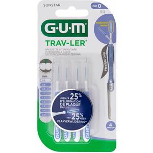 8x GUM Trav-Ler Ragers Lila 0.6mm blister à 4 stuks