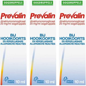 Prevalin Oogdruppels - 3 x 10 ml