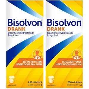 Bisolvon Drank Vastzittende Hoest - 2 x 200 ml