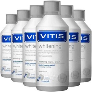 6x Vitis Mondwater Whitening 500 ml