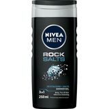 3x Nivea Men Rock Salts Douchegel 250 ml