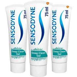 Sensodyne - Deep Clean Gel - Tandpasta - 3x 75 ml