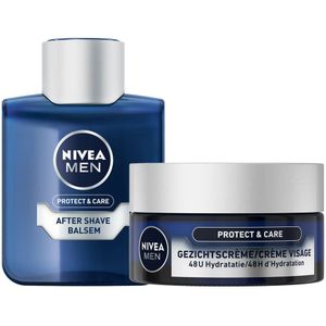 Nivea Men Verzorging - 1x After Shave Balsem 100 ml - 1x Gezichtscrème 50 ml - Pakket