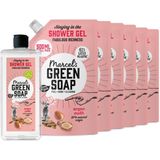 Marcel's Green Soap Douchegel Argan & Oudh + 6 Navullingen Pakket
