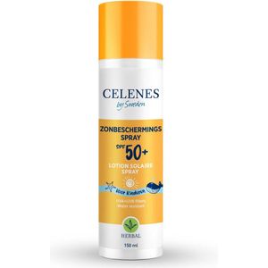 2x Celenes Herbal Zonnebrand Spray Kids SPF 50+ Alle Huidtypes 150 ml