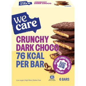 2x WeCare Bars Crunchy Dark Choco 102 gr