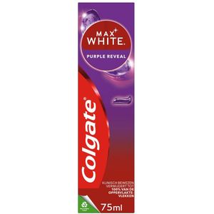 6x Colgate Tandpasta Max White Purple Reveal 75 ml