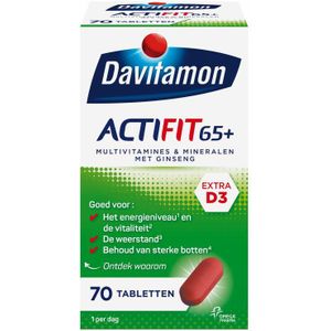 4x Davitamon Actifit 65+ 70 tabletten
